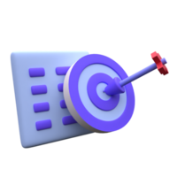 unique 3d render business planning icon illustration.Realistic vector illustration png