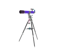 télescope sur une trépied png