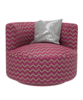 chair with a patterned cushion png