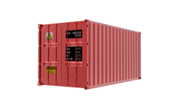 Box container on a transparent background png