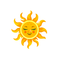 ai genererad Sol värma solljus belysande landskap med lysande orange nyanser, generativ ai png