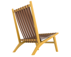 Modern chair isolated on background. 3d rendering - illustration png