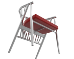 Modern chair isolated on background. 3d rendering - illustration png