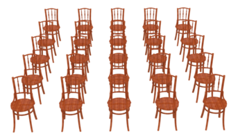 Modern chair isolated on background. 3d rendering - illustration png