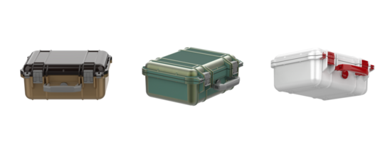 Old suitcase isolated on background. 3d rendering - illustration png