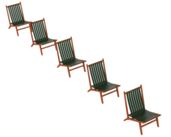 moderne chaise isolé sur Contexte. 3d le rendu - illustration png