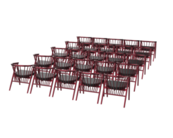 Modern chair isolated on background. 3d rendering - illustration png