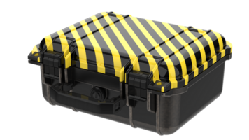 Old suitcase isolated on background. 3d rendering - illustration png