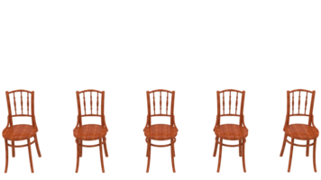 Modern chair isolated on background. 3d rendering - illustration png