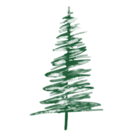 aquarelle Noël arbre illustration png