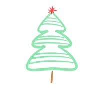 vattenfärg jul träd illustration png