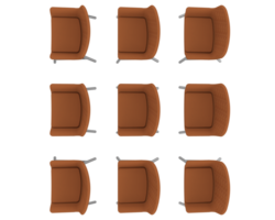 modern stol isolerat på bakgrund. 3d tolkning - illustration png