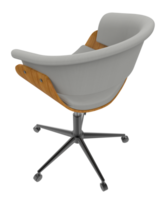 Modern chair isolated on background. 3d rendering - illustration png