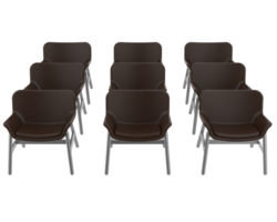 moderno cadeira isolado em fundo. 3d Renderização - ilustração png