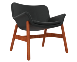 moderno cadeira isolado em fundo. 3d Renderização - ilustração png