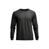 AI generated Black front sweater png