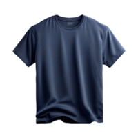 ai generiert isoliert Blau T-Shirt Vorderseite Aussicht png