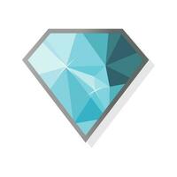 de colores brillante diamantes Roca gemas joyas . diamante icono. piedra preciosa símbolo. vector