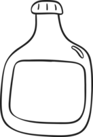 Dispenset bottle Cooking outline doodle png