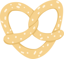 söt pretzel bageri illustration png