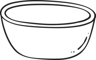 miscelazione ciotola cucinando schema scarabocchio png