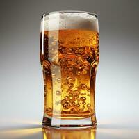 AI generated 3D model of a beer glass photo