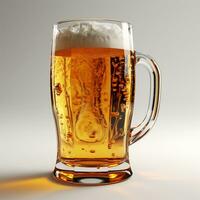 AI generated 3D model of a beer glass photo