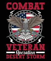 Veteran T Shirt Design Template vector