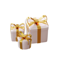 3d illustration of Christmas Present on transparent background png