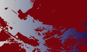 a red and blue abstract background with a white and blue paint splatter vector