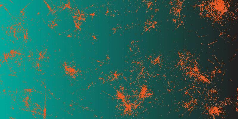 a grunge background with orange and green paint