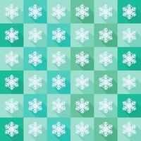 Seamless pattern with snowflakes in flat design vector