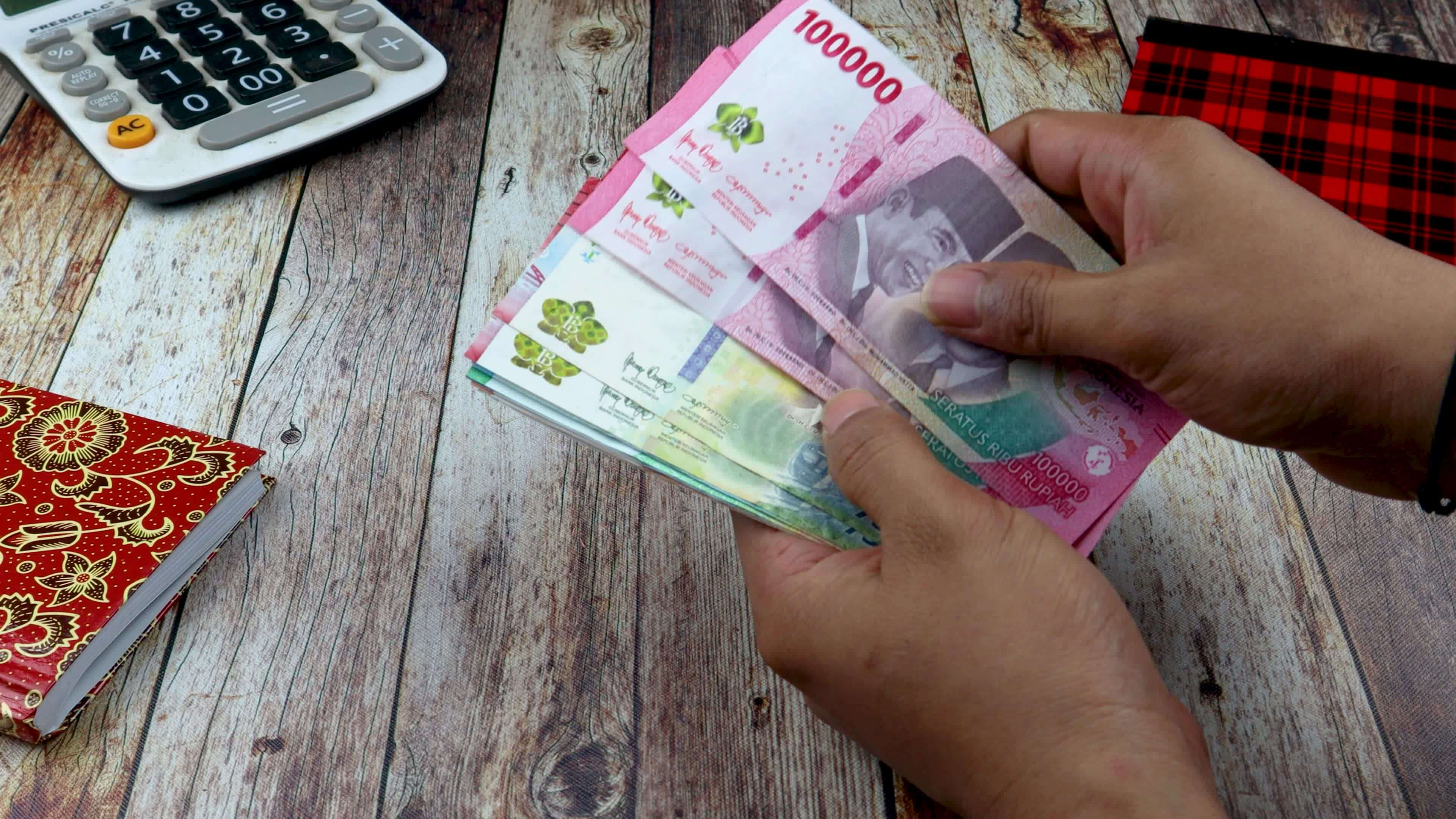 New series of rupiah banknotes rupiah currency from indonesia as a