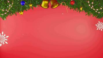 3D red background natal and happy new years, suitable for product promotion video