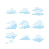 nubes plano diseño estilo para decoración elemento diseño social medios de comunicación vector