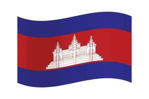 vector compilation the flag of Cambodia