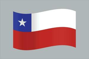 Vector chilean flag of chile