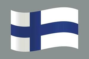 Vector illustration of finland flag