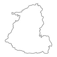 Shida Kartli region map, administrative division of Georgia. Vector illustration.