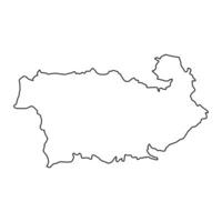 Kvemo Kartli region map, administrative division of Georgia. Vector illustration.