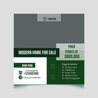 Real estate post design Social media post design vector