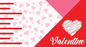 Valentine's Day Abstract background, valentine's day greeting background design, Card Design vector