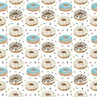 Donuts seamless pattern vector design