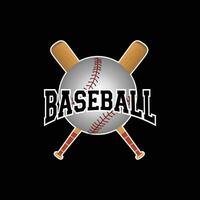 vector icons of baseball bats and balls crossed