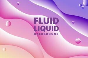 Colorful fluid 3D shapes. Abstract liquid gradient background, Wavy Background in Pastel Color Design. Fluid Shapes, Gradient design element for backgrounds, banners, wallpapers, posters and covers. vector