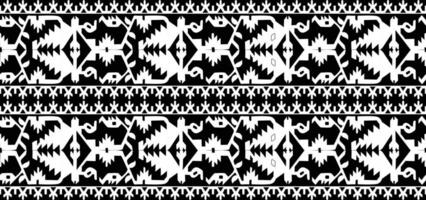 Jamdani sari border pattern design. Vector seamless fabric pattern design.