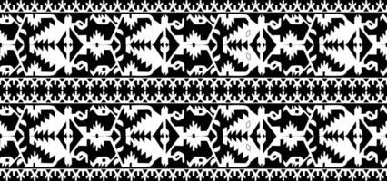 Jamdani sari border pattern design. Vector seamless fabric pattern design.
