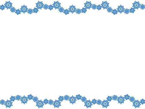 Abstract background with blue snowflakes. Vector illustration with copy space for text