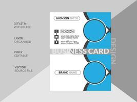 Creative Business Card Design Template vector