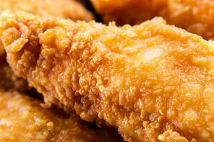 close up of a delicious chicken nuggets photo